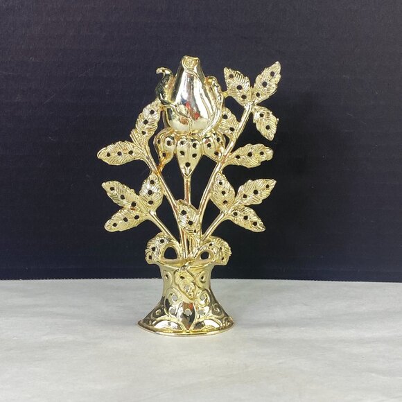 Vintage Torino Earring Holder Tree Rose Gold Tone - Picture 1 of 9